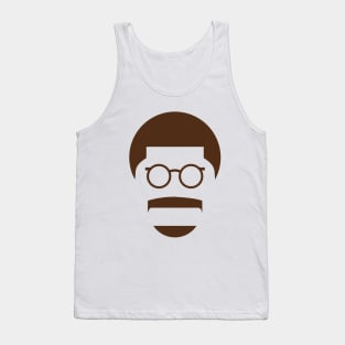 Man With Glasses Tank Top